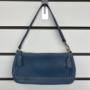 Coach Blue Leather Shoulder Bag